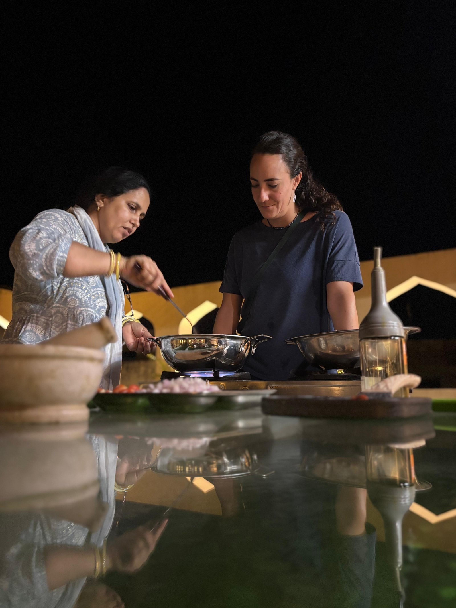 Jaipur: Amer Fort Rooftop Cooking Class with Dinner